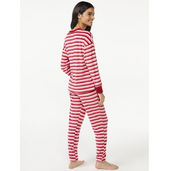 Woman's Joyspun 3 Piece Pajama Set with eye mask - Picture 3 of 4